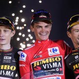 Jumbo-Visma s'appellera désormais Visma-Lease a Bike KEYSTONE/AP/MANU FERNANDEZ